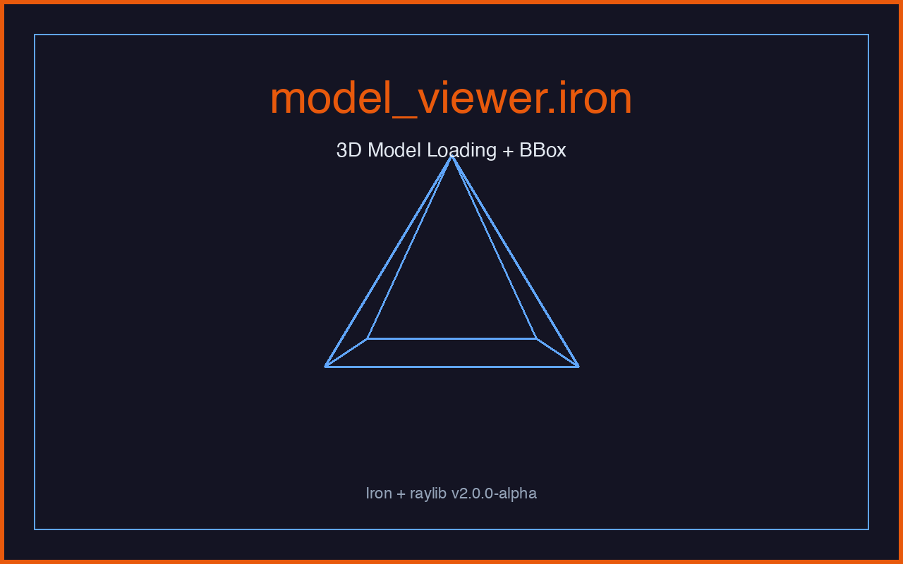 model_viewer — 3D model loading with bounding box screenshot