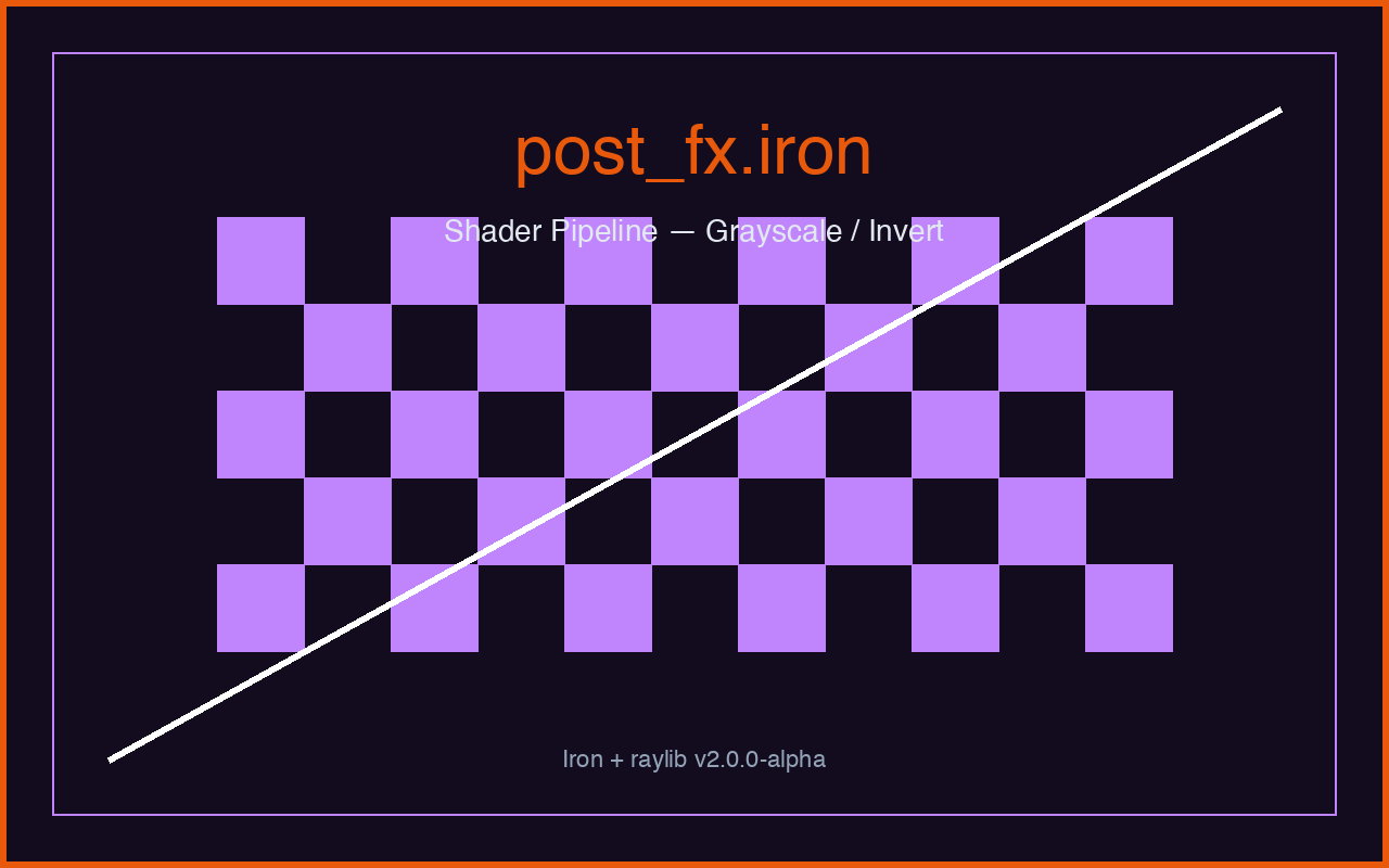 post_fx — GLSL shader pipeline screenshot